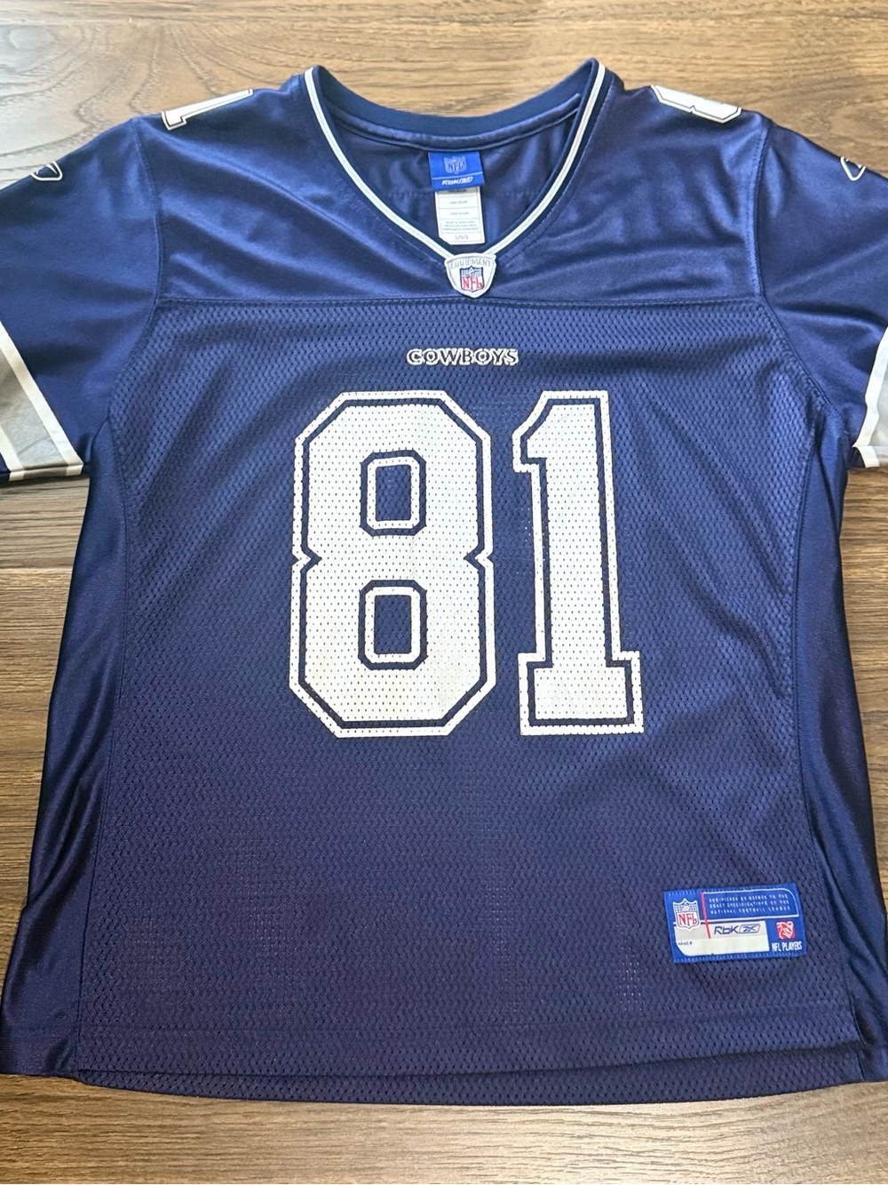 Reebok Kids Dallas Cowboys Navy Blue #81 Jersey